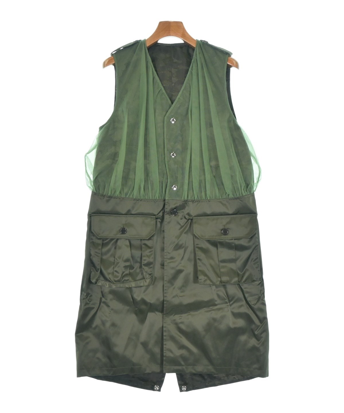 noir kei ninomiya（ノワールケイニノミヤ）ベスト カーキ サイズ:XS