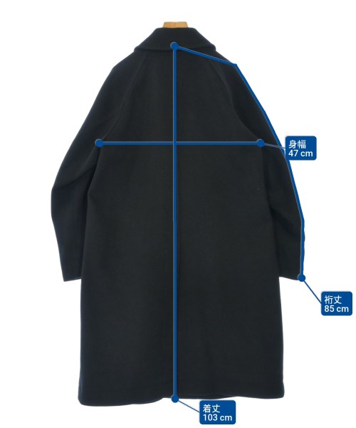 noir kei ninomiya（ノワールケイニノミヤ）ステンカラーコート 黒 サイズ:S レディース/2200621074017