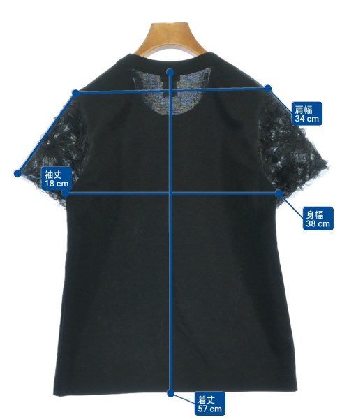 noir kei ninomiya（ノワールケイニノミヤ）Tシャツ・カットソー 黒 サイズ:S レディース/2200623399033