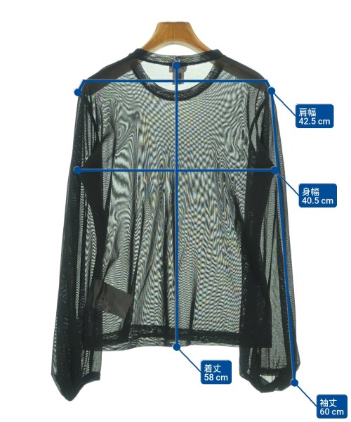 noir kei ninomiya（ノワールケイニノミヤ）Tシャツ・カットソー 黒 サイズ:L レディース/2200623640012