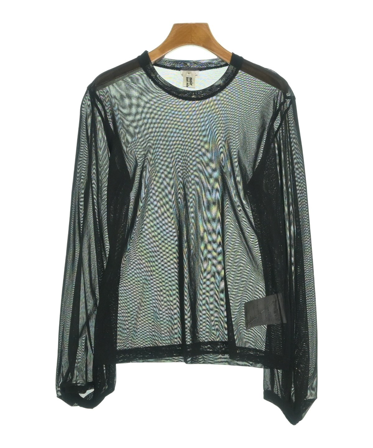 美品　ノアールケイニノミヤ　ベロアカットソー noir kei ninomiya（ノワールケイニノミヤ）Tシャツ・カットソー 黒