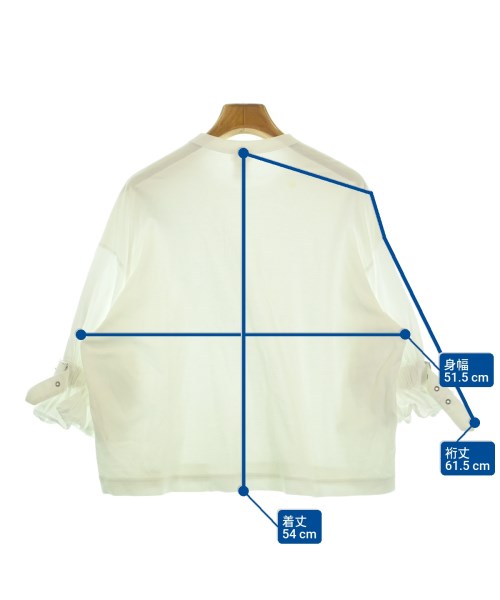 noir kei ninomiya（ノワールケイニノミヤ）Tシャツ・カットソー 白 サイズ:XS レディース/2200615090245