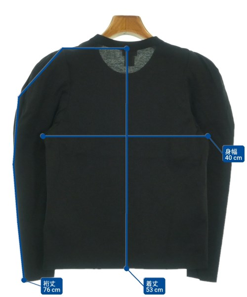 noir kei ninomiya（ノワールケイニノミヤ）Tシャツ・カットソー 黒 サイズ:S レディース/2200625703036