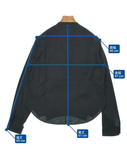 noir kei ninomiya（ノワールケイニノミヤ）カジュアルシャツ 黒 サイズ:S レディース/2200616088043