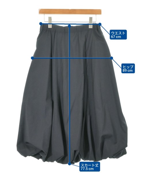 noir kei ninomiya（ノワールケイニノミヤ）ロング・マキシ丈スカート 黒 サイズ:S レディース/2200632725014