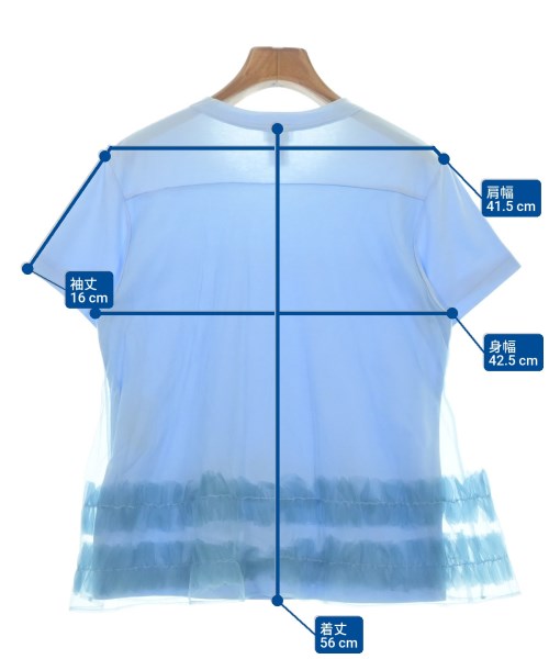 noir kei ninomiya（ノワールケイニノミヤ）Tシャツ・カットソー 青 サイズ:S レディース/2200611965066