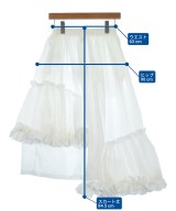 noir kei ninomiya（ノワールケイニノミヤ）ひざ丈スカート 白 サイズ:XS レディース/2200616824016