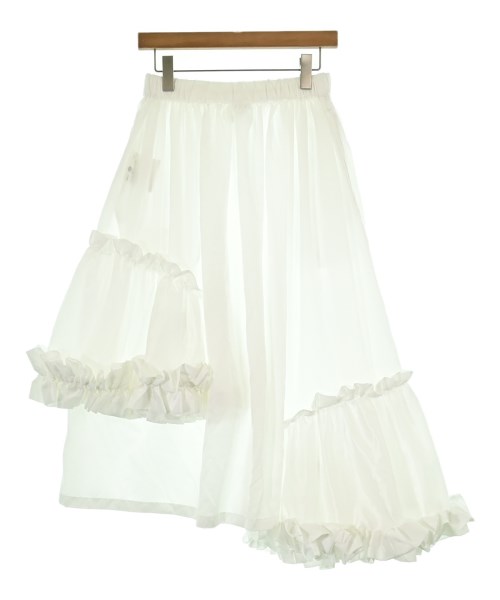 noir kei ninomiya（ノワールケイニノミヤ）ひざ丈スカート 白 サイズ:S レディース/2200600379119