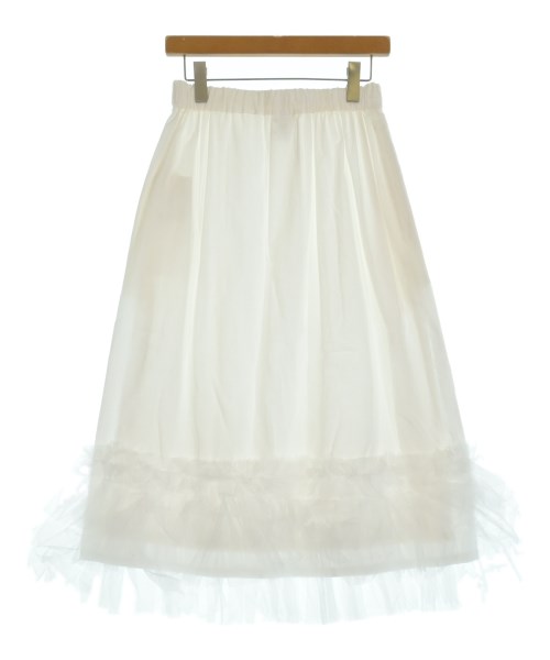 noir kei ninomiya（ノワールケイニノミヤ）ロング・マキシ丈スカート 白 サイズ:S レディース/2200600778264