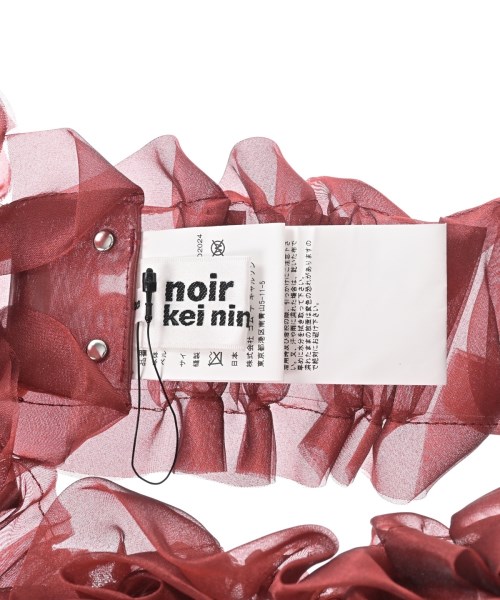 noir kei ninomiya（ノワールケイニノミヤ）ブラウス 赤 サイズ:S レディース/2200600895053