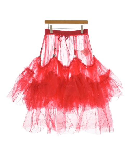 noir kei ninomiya(ノワール　ケイ　ニノミヤ)ロング・マキシ丈スカート 赤 サイズ:M/2200601273072