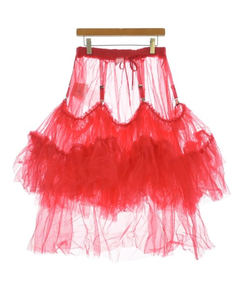 noir kei ninomiya（ノワールケイニノミヤ）ロング・マキシ丈スカート 赤 サイズ:M レディース/2200601273072