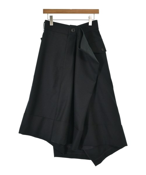 noir kei ninomiya(ノワール　ケイ　ニノミヤ)ひざ丈スカート 黒 サイズ:S/2200601273102