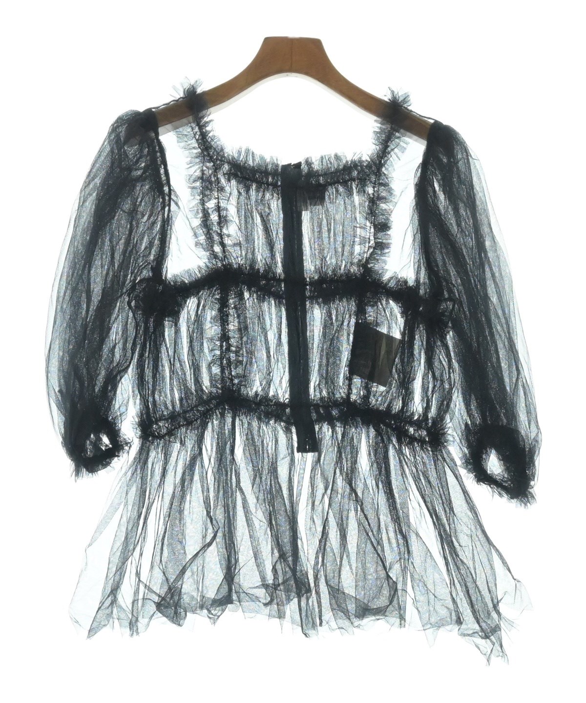 noir kei ninomiya（ノワールケイニノミヤ）ブラウス 黒 サイズ:XS