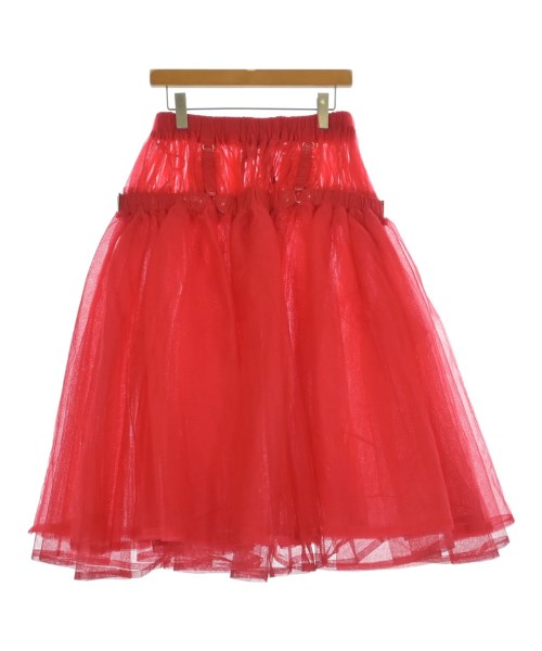 noir kei ninomiya(ノワール　ケイ　ニノミヤ)ひざ丈スカート 赤 サイズ:S/2200601230013