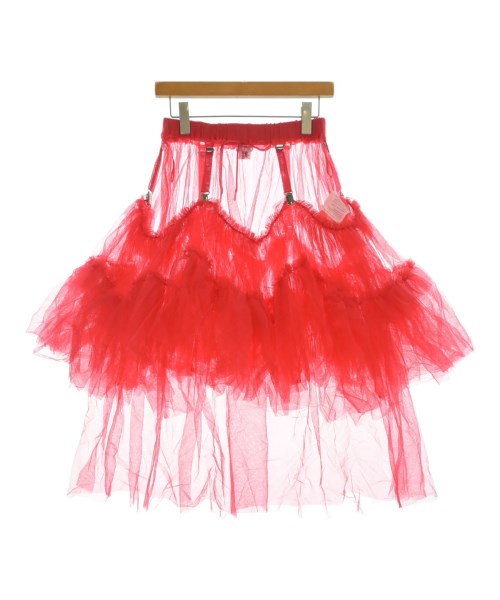 noir kei ninomiya(ノワール　ケイ　ニノミヤ)ロング・マキシ丈スカート 赤 サイズ:XS/2200604502124