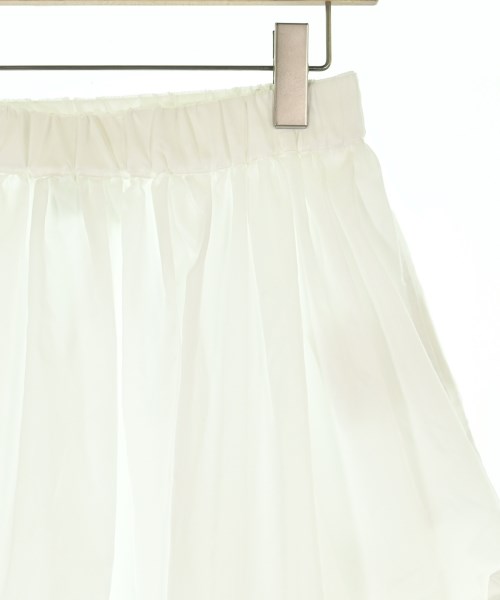 noir kei ninomiya（ノワールケイニノミヤ）ひざ丈スカート 白 サイズ:S レディース/2200607623017