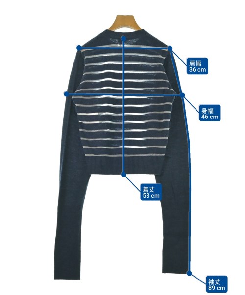 noir kei ninomiya（ノワールケイニノミヤ）ニット・セーター 紺 サイズ:S レディース/2200670015306