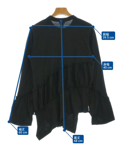 noir kei ninomiya（ノワールケイニノミヤ）Tシャツ・カットソー 黒 サイズ:S レディース/2200673788047