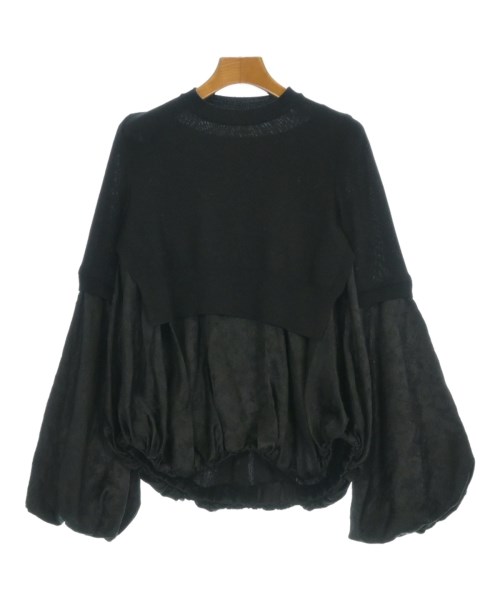 noir kei ninomiya(ノワール　ケイ　ニノミヤ)ニット・セーター 黒 サイズ:S/2200674446045