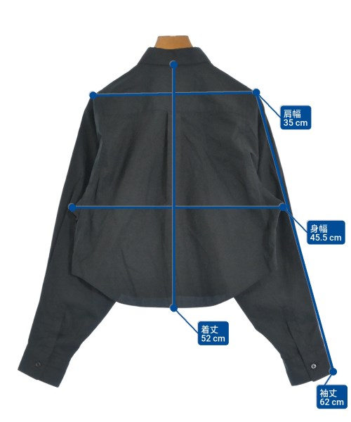 noir kei ninomiya（ノワールケイニノミヤ）カジュアルシャツ 黒 サイズ:M レディース/2200676318012