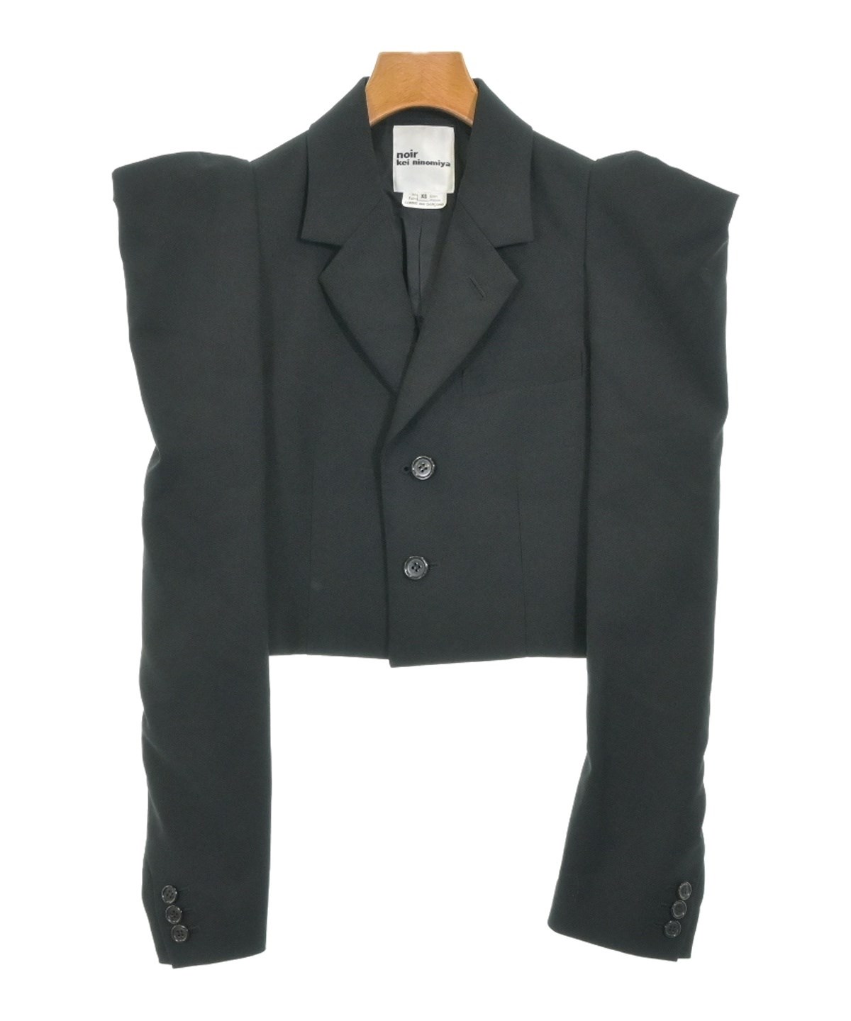 noir kei ninomiya(ノワールケイニノミヤ)テーラードジャケット 黒 noir kei ninomiya(ノワールケイニノミヤ)テーラードジャケット 黒