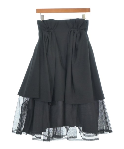 noir kei ninomiya(ノワール　ケイ　ニノミヤ)ひざ丈スカート 黒 サイズ:M/2200677842424