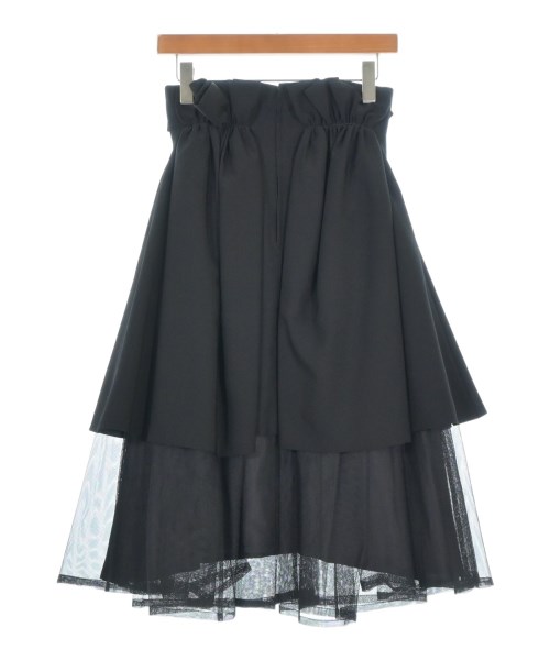 noir kei ninomiya（ノワールケイニノミヤ）ひざ丈スカート 黒 サイズ:M レディース/2200677842424