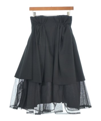noir kei ninomiya（ノワールケイニノミヤ）ひざ丈スカート 黒 サイズ