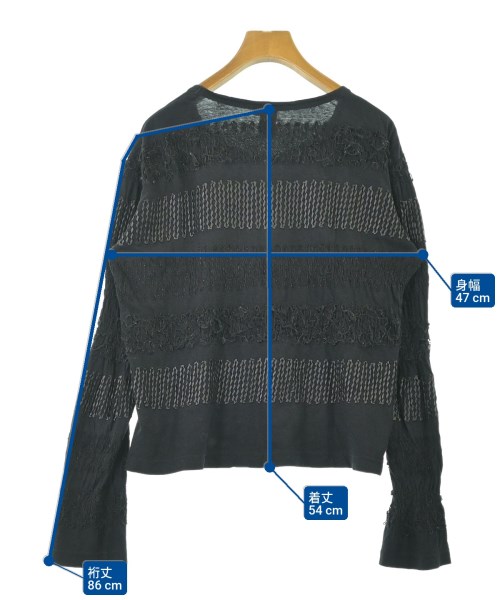 noir kei ninomiya（ノワールケイニノミヤ）Tシャツ・カットソー 黒 サイズ:S レディース/2200690329117