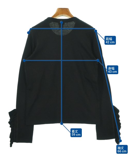 noir kei ninomiya（ノワールケイニノミヤ）Tシャツ・カットソー 黒 サイズ:M レディース/2200690329131