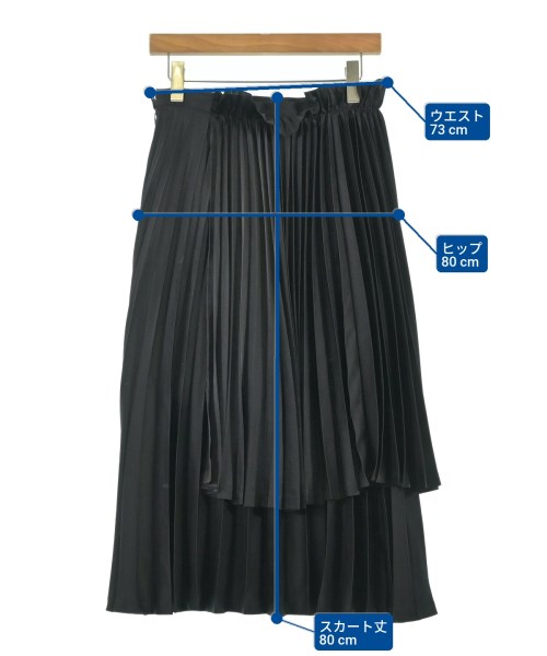 noir kei ninomiya（ノワールケイニノミヤ）ロング・マキシ丈スカート 黒 サイズ:S レディース/2200699436038