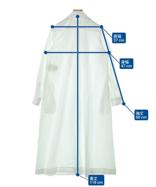 noir kei ninomiya（ノワールケイニノミヤ）シャツワンピース 白 サイズ:XS レディース/2200650842083