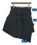 noir kei ninomiya（ノワールケイニノミヤ）ひざ丈スカート 黒 サイズ:XS レディース/2200659109019