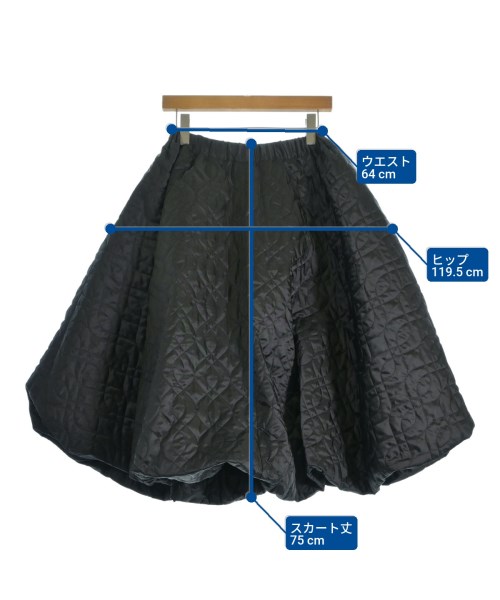 noir kei ninomiya（ノワールケイニノミヤ）ロング・マキシ丈スカート 黒 サイズ:XS レディース/2200659109088