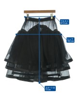 noir kei ninomiya（ノワールケイニノミヤ）ひざ丈スカート 黒 サイズ:XS レディース/2200659109095