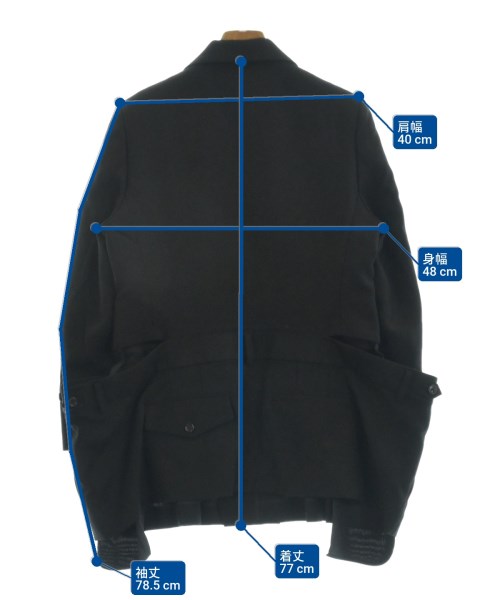 noir kei ninomiya（ノワールケイニノミヤ）テーラードジャケット 黒 サイズ:XS レディース/2200659688019