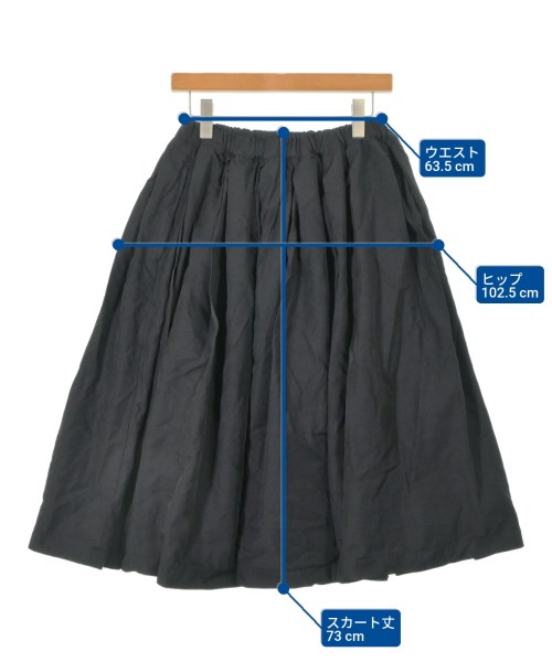 noir kei ninomiya（ノワールケイニノミヤ）ひざ丈スカート 黒 サイズ:XS レディース/2200660911038