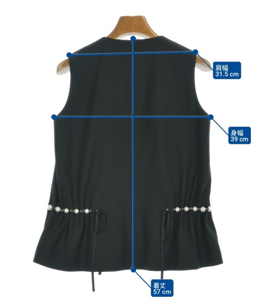 noir kei ninomiya（ノワールケイニノミヤ）ブラウス 黒 サイズ:XS レディース/2200713450026