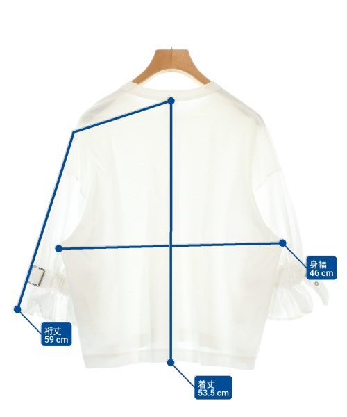 noir kei ninomiya（ノワールケイニノミヤ）Tシャツ・カットソー 白 サイズ:XS レディース/2200716729068
