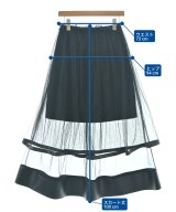 noir kei ninomiya（ノワールケイニノミヤ）ロング・マキシ丈スカート 黒 サイズ:XS レディース/2200717756032