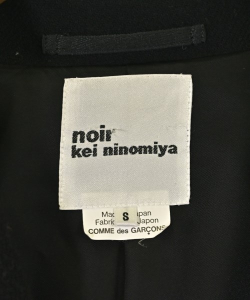 noir kei ninomiya（ノワールケイニノミヤ）チェスターコート 黒 サイズ:S レディース/2200718886011