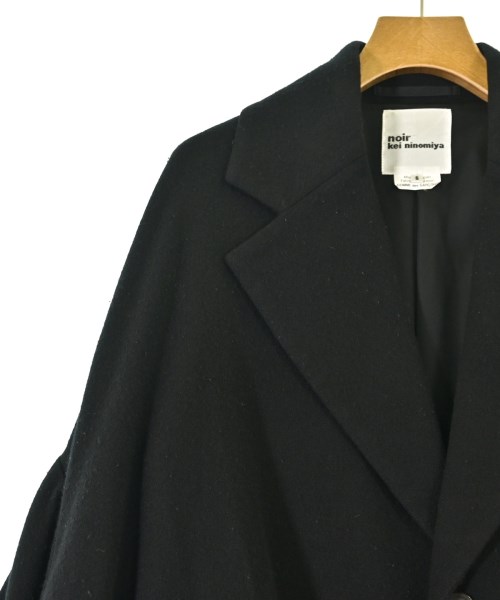 noir kei ninomiya（ノワールケイニノミヤ）チェスターコート 黒 サイズ:S レディース/2200718886011