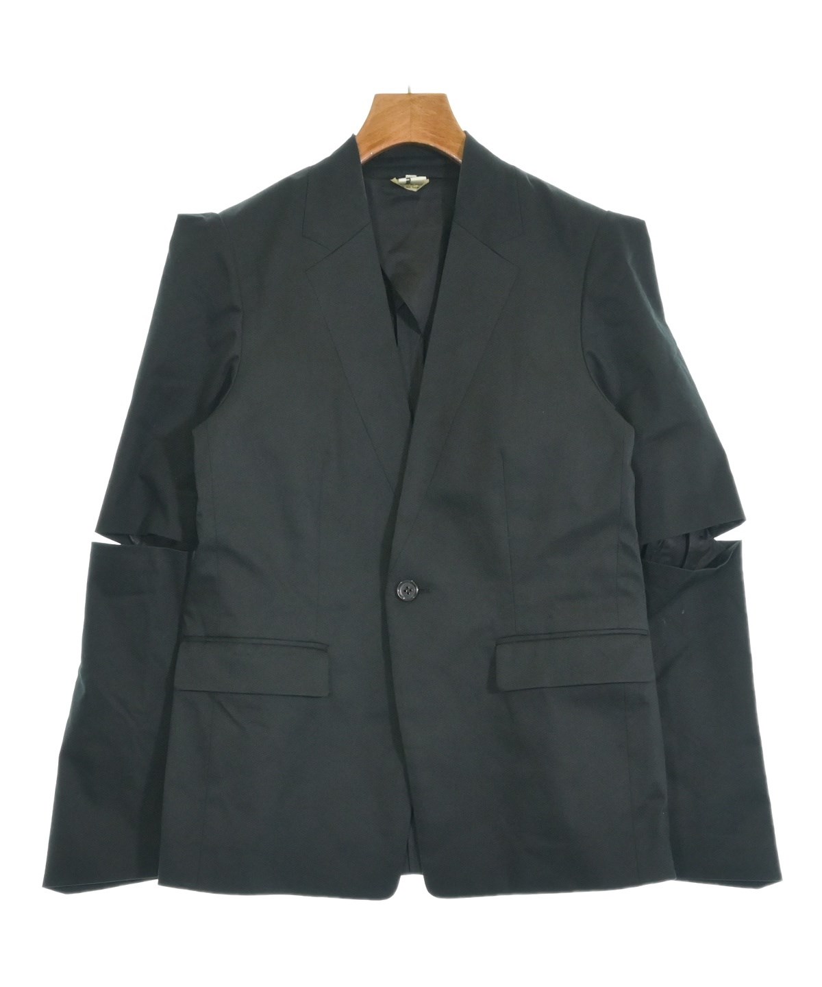 ノワールケイニノミヤ　ジャケット　新品未使用品 noir kei ninomiya（ノワールケイニノミヤ）ノーカラージャケット 黒