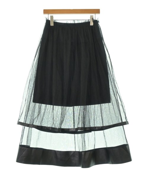 noir kei ninomiya(ノワール　ケイ　ニノミヤ)ひざ丈スカート 黒 サイズ:S/2200646623191