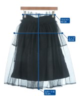 noir kei ninomiya（ノワールケイニノミヤ）ロング・マキシ丈スカート 黒 サイズ:XS レディース/2200647933107