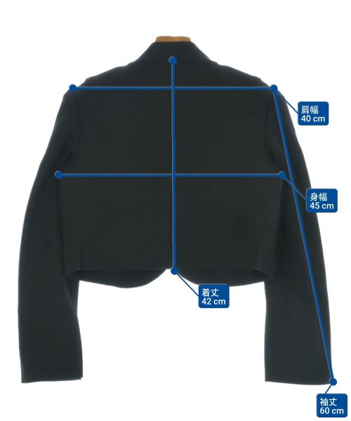 noir kei ninomiya（ノワールケイニノミヤ）カジュアルジャケット 黒 サイズ:S レディース/2200647992067