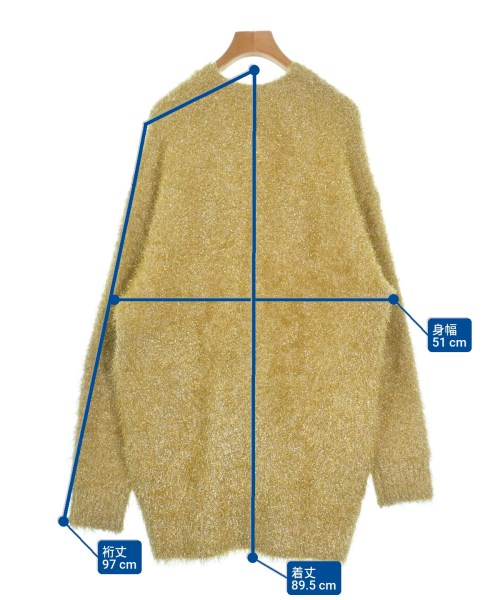 noir kei ninomiya（ノワールケイニノミヤ）カーディガン ゴールド サイズ:S レディース/2200648797050