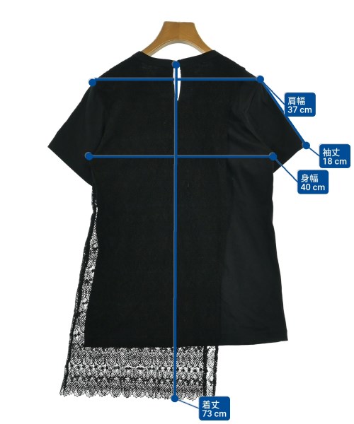 noir kei ninomiya（ノワールケイニノミヤ）Tシャツ・カットソー 黒 サイズ:S レディース/2200638407037