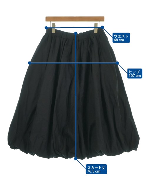 noir kei ninomiya（ノワールケイニノミヤ）ロング・マキシ丈スカート 黒 サイズ:M レディース/2200650127012